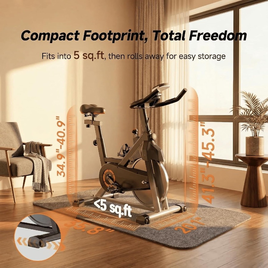 Home Exercise Bike with Silent - Brake Pads Bike review and price