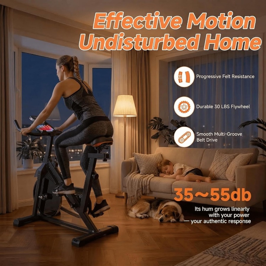 Home Exercise Bike with Silent - Brake Pads Bike review and price