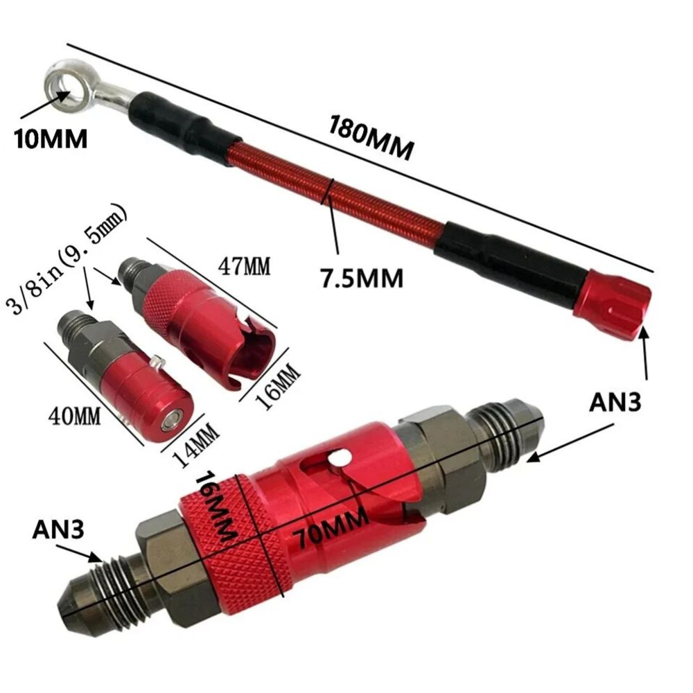 Motorcycle AN3 Quick Connect B - Brake Line Motorcycle review and price