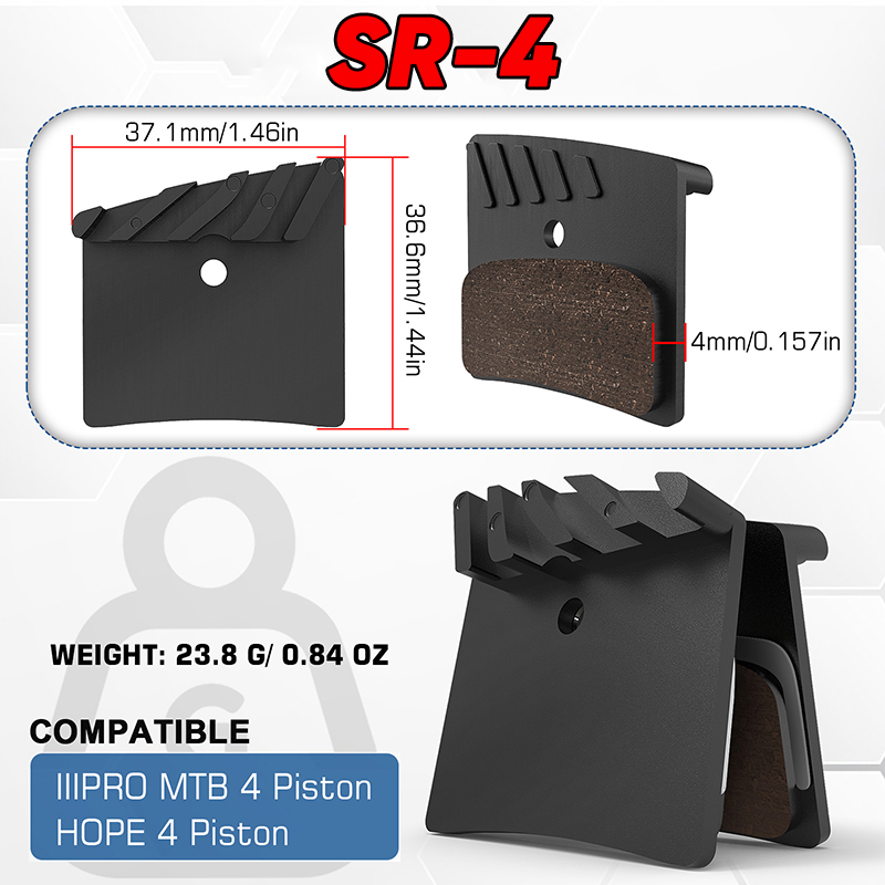 IIIPRO Ceramic Bike Brake Pads - Brake Pads Bike review and price