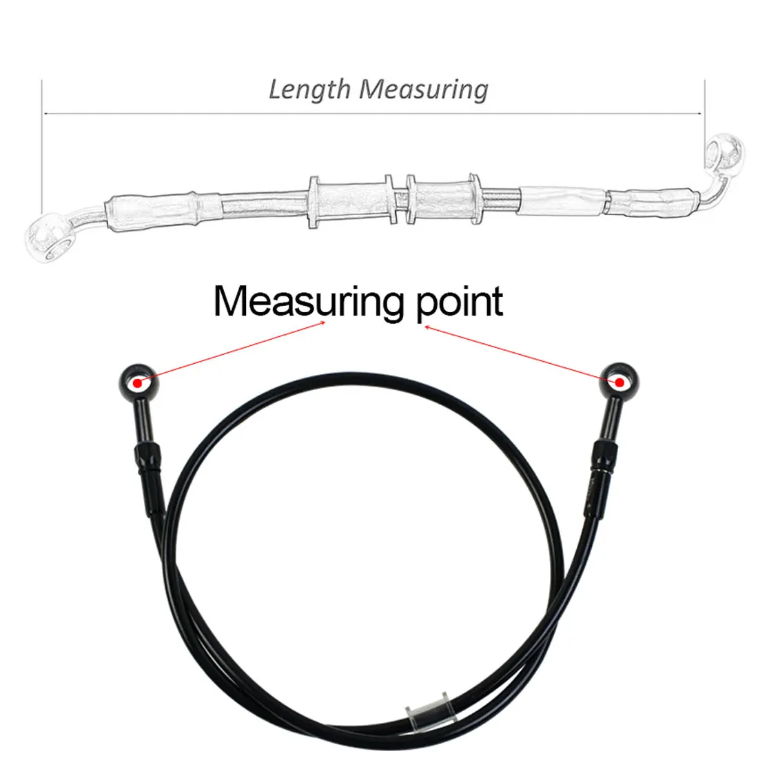 AN3 Braided Brake Hose Motorcy - Motorcycle Brake Cable review and price