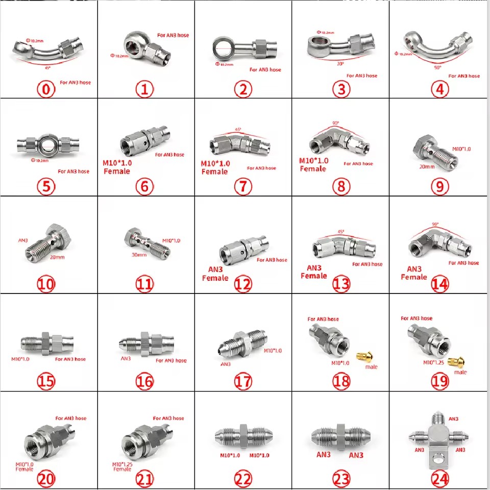 01PC AN3 AN4 Car modified Moto - Brake Line Motorcycle review and price